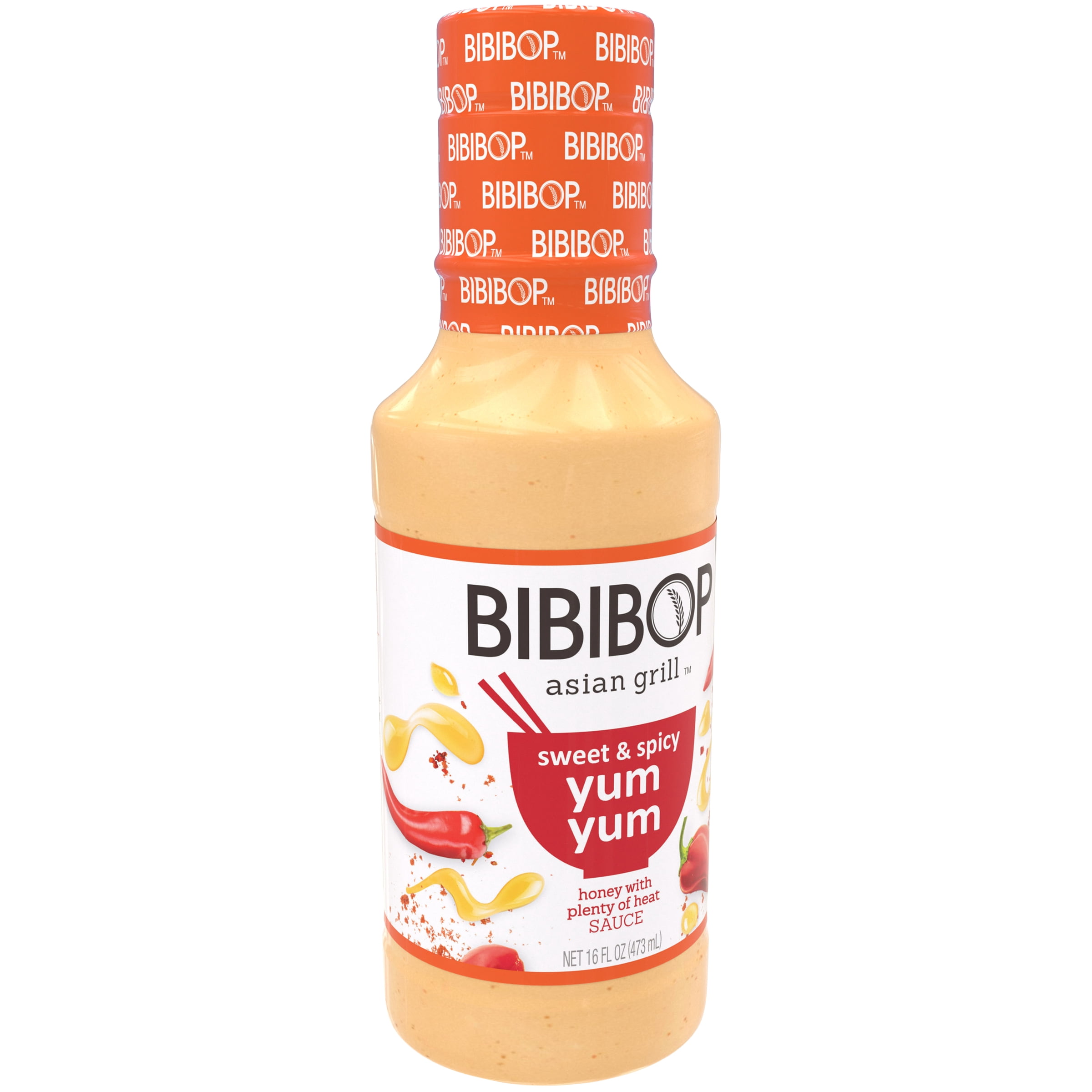 Bibibop Asian Grill Sweet & Spicy Yum Yum Sauce, 16 fl oz Bottle