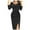 Black, variant on Women's Fall Fashion Long Sleeve Mini Dress Bodycon Short Party Date Night Going Out Dresses Silver