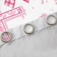 thumbnail image 4 of Feelyou Buffalo Pink Bowknot Black Out Curtains for Kids, Initial E Letter Curtains Pack of 2 (42x63 Each), Kawaii Princess Style Bedroom Curtains, Blackout Curtains Room Decor, 4 of 6