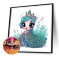 thumbnail image 2 of Diamond Painting 5D DIY Parcial Special Shaped Drill Kit Peacock Girl (WQ054) Hugtrwg Para estrenar, 2 of 9