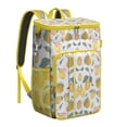 thumbnail image 1 of Fresh Lemon Pattern Cooler Bag, Insulated Leakproof Lunch Backpack for Beach, Picnic, and Road Trips, 1 of 3