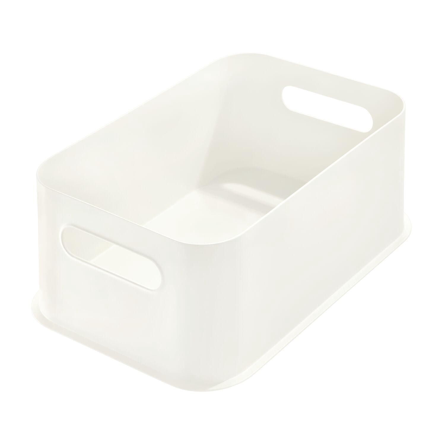 iDesign Coconut Eco BPA-Free Recycled Plastic 11.9" Medium Storage Bin with Handles - 8.4" x 11.9" x 5"