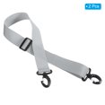 thumbnail image 3 of Uxcell 100cmx3.8cm Ski Carrier Strap, 2 Pack Snowboard Boot Carrying Strap Light Gray, 3 of 7