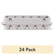 (24 pack) Vibrant Life Egg Cartons, Natural Pulp Paper Material, Holds 12 Eggs