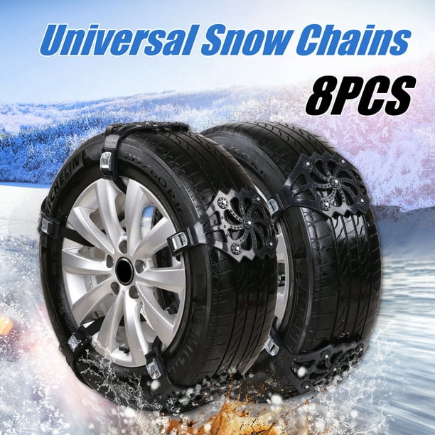 4Pcs Car Snow Chains Truck Car Wheel Safety Snow Chain Tire Anti