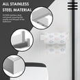 thumbnail image 3 of Dznils Wall Mounted Stainless Steel Square Toilet Paper Holder, Brushed Nickel, 3 of 9