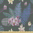 thumbnail image 2 of Tropical Sofa Upholstery Fabric by the Yard, Monstera Leaves with Jungle Fern Banana Palm Island Atmosphere, Decorative Fabric for DIY and Home Accents, Lavender Blue and Eggplant by Ambesonne, 2 of 5