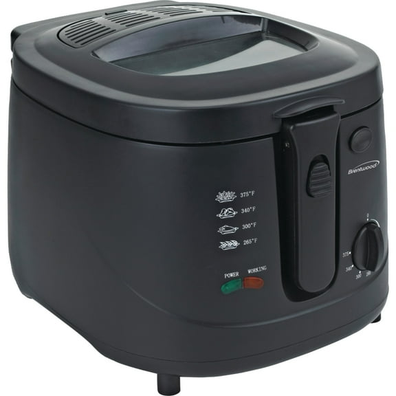 Brentwood 12-Cup Electric Deep Fryer, Black