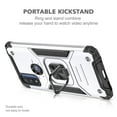 thumbnail image 5 of Motorola G Power 2022 Case, Moto G Pure Case, Moto G Play 2022/2023 Case, Rosebono Hybrid Case With Adjustable Integrated 360 Degree Rotating Ring Kickstand For Motorola G Power 2022 (Silver), 5 of 5