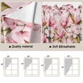 thumbnail image 5 of Pink Orchid Swag Valances for Windows 2 Pack, Kitchen Window Curtains 36 Inch Length, Spring Floral Flowers Leaves Botanical Privacy Swag Curtains for Living Room/Bathroom with Rod Pocket 36"x36", 5 of 8