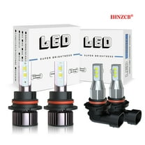 IHNZCB LED Headlights 9005/9006 High Beam 9007 Low Beam Bulbs Super Bright 6000K White