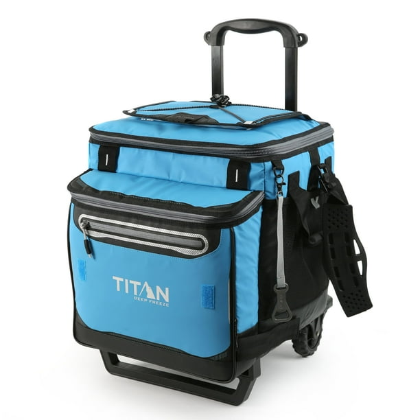 Cooler Titan de Arctic Zone Deep Freeze, 60 latas, con ruedas, color azul