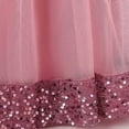 thumbnail image 6 of mgoYE Party Dress for Girls Flower Girl Dress for Wedding Tulle Floor Length Princess formal Prom Party Pageant Dance Ball Gown(Pink,14-15 Years), 6 of 9