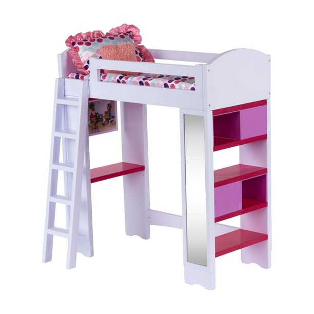 My Life As Loft Bed Play Set For 18 Dolls 6 Pieces Walmart Com