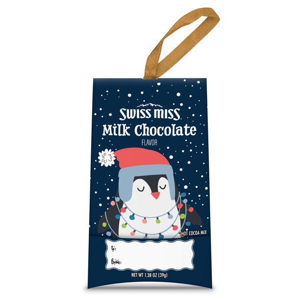 Swiss Miss Assorted Flavor Hot Cocoa Mix Gift Ornament, Assorted Design