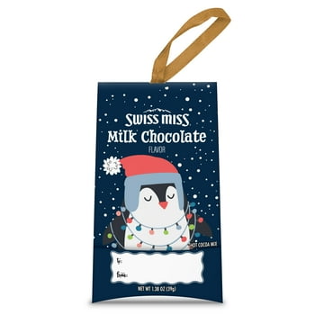 Swiss Miss Assorted Flavor Hot Cocoa Mix Gift Ornament, Assorted Design, 1.38 oz, 1 Count