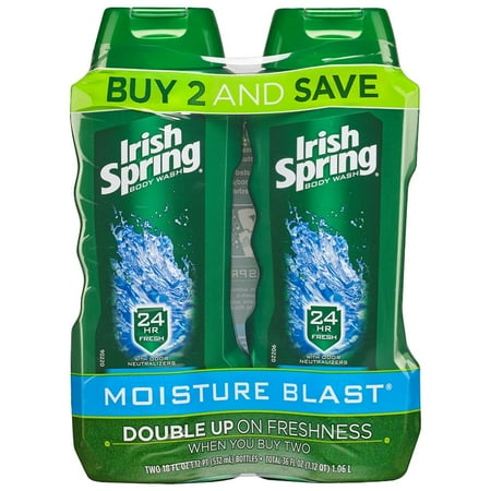 Irish Spring Moisture Blast, Moisturizing Body Wash - 18 fluid (The Best Body Wash For Men)