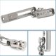 thumbnail image 5 of Cadena de puerta de seguridad Limitador de puerta estrecha Cerradura de puerta antirrobo con resorte con tornillos para puerta interna del hogar, acabado cepillado de acero inoxidable esquí esquí Gafas de esquí, 5 of 5