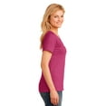 thumbnail image 3 of Port & Company LPC54V Ladies Core Cotton V-Neck Tees, Sangria - Large, 3 of 6