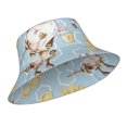 thumbnail image 2 of Kll Cute Gnome Bee Collects Honey Bucket Hat For Women Men Packable Travel Beach Sun Hat Outdoor Rave Accessories Reflective Fisherman Cap, 2 of 9