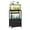 Black, variant on 10 Gallon Aquarium Stand with 2 Drawers, 2-Tier Fish Tank Stand with Storage Shelf, Heavy Duty Metal Frame Reptile Turtle Tank Stand, 20.5" L x 11.8" W x 31.5" H, Black