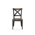 thumbnail image 2 of Amisco Jasper Dining Chair - Light Brown Distressed Wood / Black Metal, 2 of 9