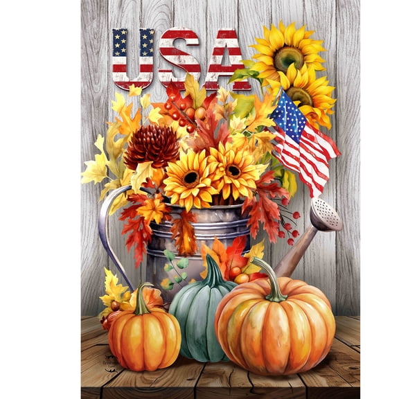 Briarwood Lane Fall Garden Flag 12x18 For Outdoor American Farmhouse Autumn For Fall Garden Flag Flags For Outside