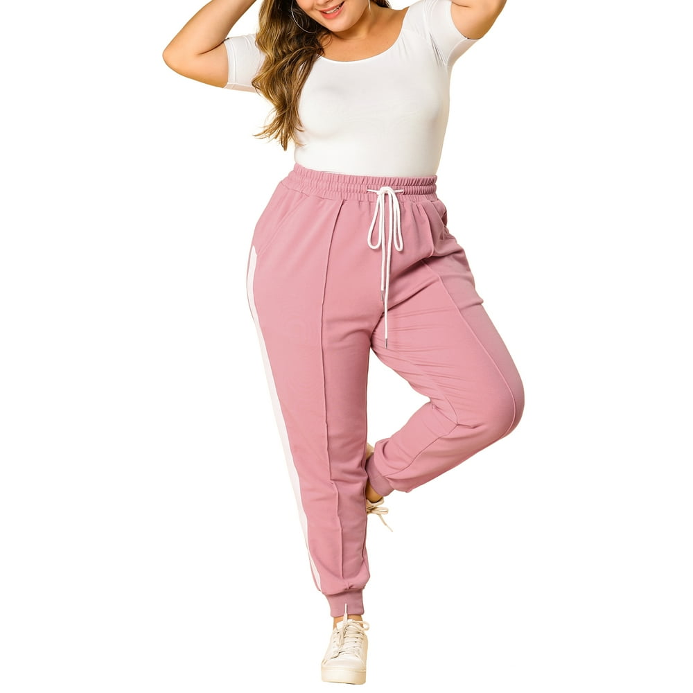 plus size sweatpants elastic ankles