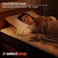 thumbnail image 2 of Colchón Individual En Caja Esponja Memory Foam De Alta Densidad Firmeza Media Suavidad Y Durabilidad Tecnología Híbrida Ortopédico (Blanca, Individual), 2 of 4