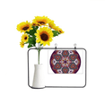 thumbnail image 1 of El budismo colorido asimetrico estampado abstracto Tarjeta de bendición de jarrón de girasol artificial, 1 of 3
