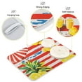 thumbnail image 3 of Yayeee Dish Drying Mat for Kitchen Counter 16"x18" Microfiber Absorbent Pad, Striped Lemon, 3 of 7
