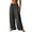 Dark Gray#Beach Pants for Women, variant on Womens Linen Pants for Summer Wide Leg Drawstring Palazzo Lounge Pant Elastic Waist Boho Beach Vacation Travel Trousers Khaki,XL