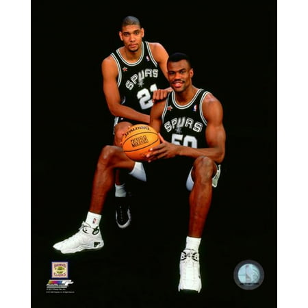 Tim Duncan & David Robinson 1998 NBA All-Star Game Photo