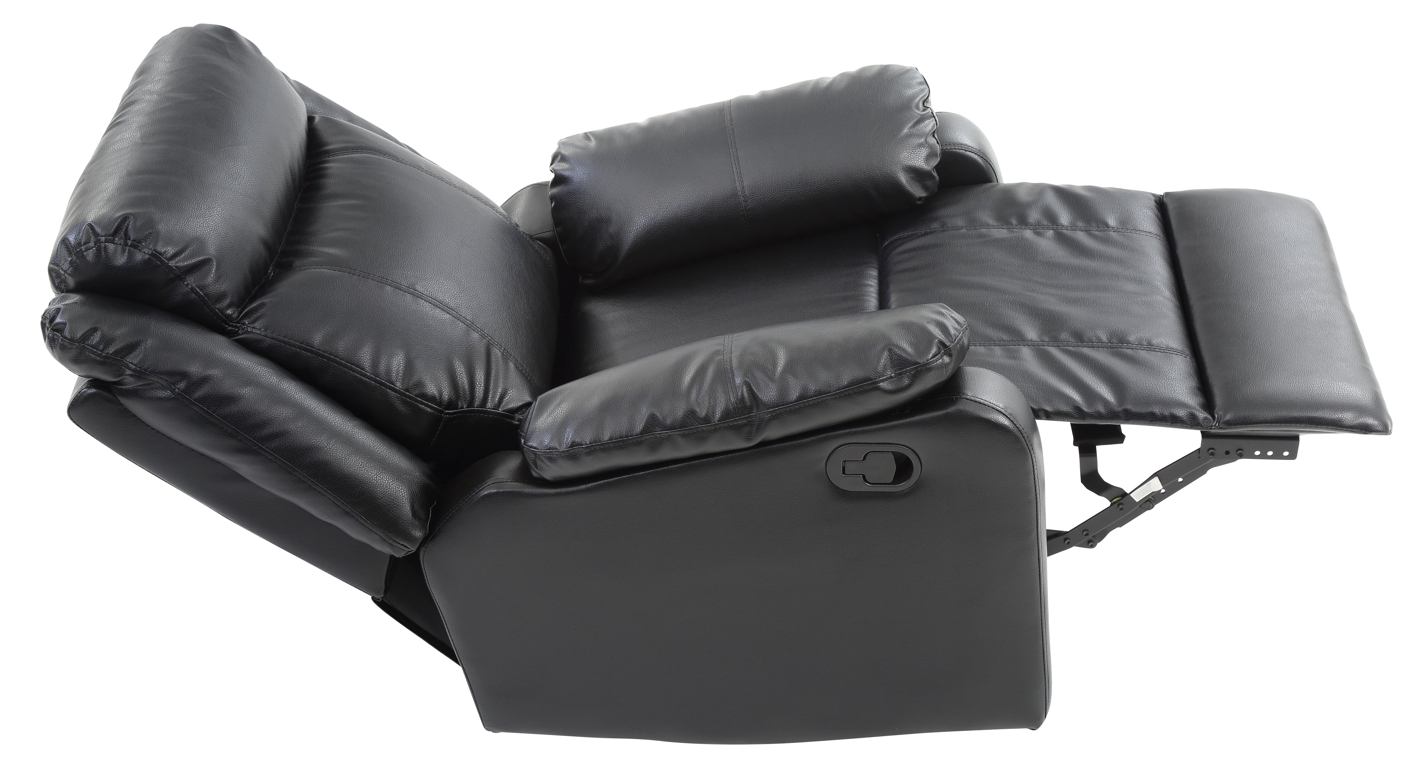 Glory Furniture Ward Rocker Recliner in Black Color