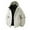 Beige, variant on Men's Solid Color Winter Jacket Solid Color Long Sleeved Zip-Up Snap Coat Graphene Insulated Waterproof Hooded Parka with Zippered pockets S-4XL