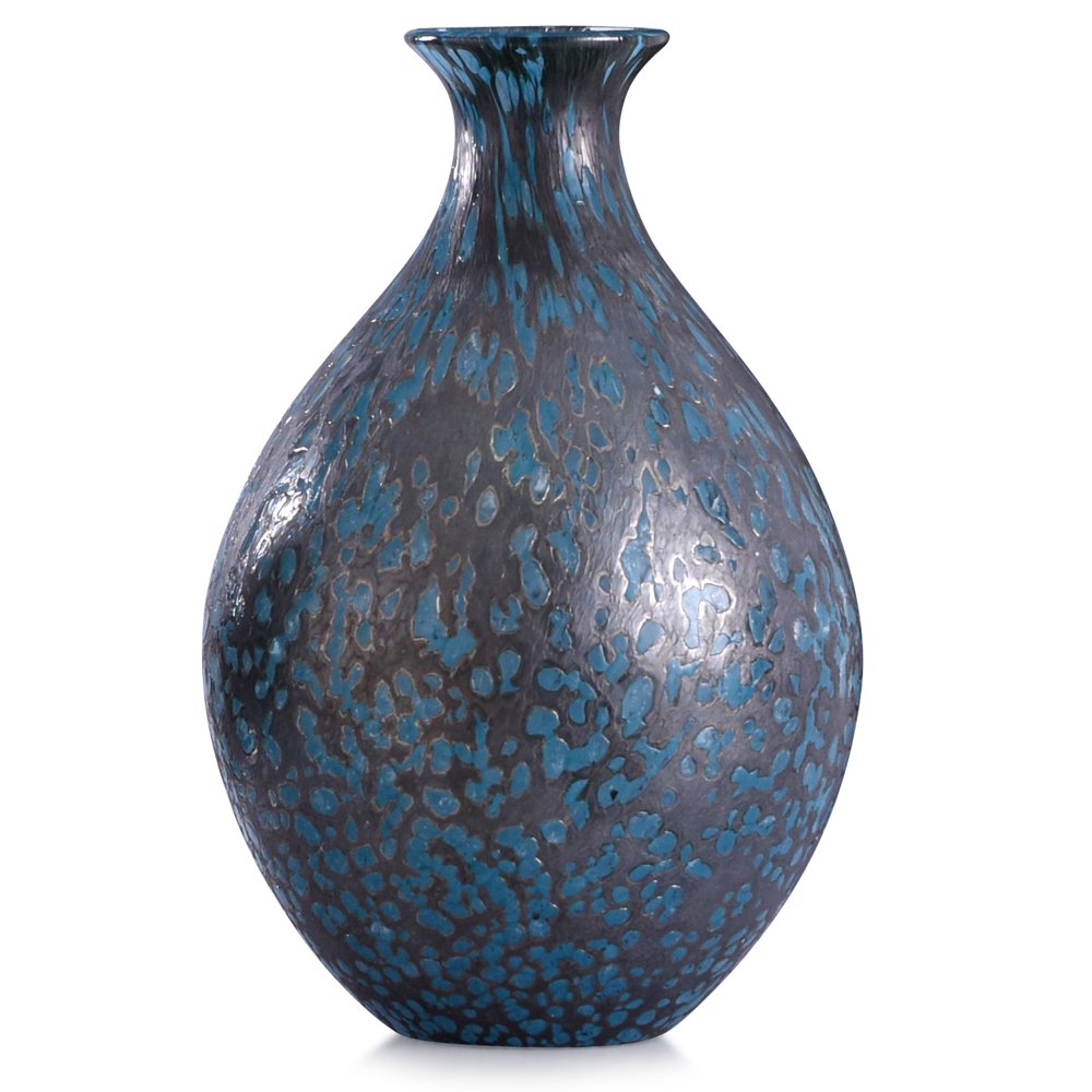 Modbury Speckled Blue Art Glass Vase
