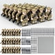 thumbnail image 1 of 24 piezas de minifiguras militares, soldados del ejército británico, figuras de acción con equipo y soporte de base, bloques de construcción, juguetes para niños, regalos de cumpleaños de Navidad, 1 of 4