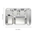 thumbnail image 2 of Durable Extra Strong Stainless Steel Picnic Tray 6 Compartments, 2 of 5