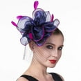 thumbnail image 7 of STAOEDU Top Hat Flapper Great Gatsby Headband Pearl Charleston Party Bridal Headpiece YP Navy, 7 of 7
