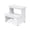 White, variant on StrongTek Bamboo Two-Step Stool, Anti-Slip Bottom, Heavy-Duty Wooden Step Stairs, 350 lbs Capacity