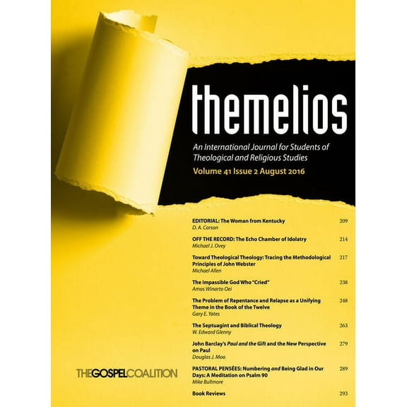 Themelios: Themelios, Volume 41, Issue 2 (Paperback)