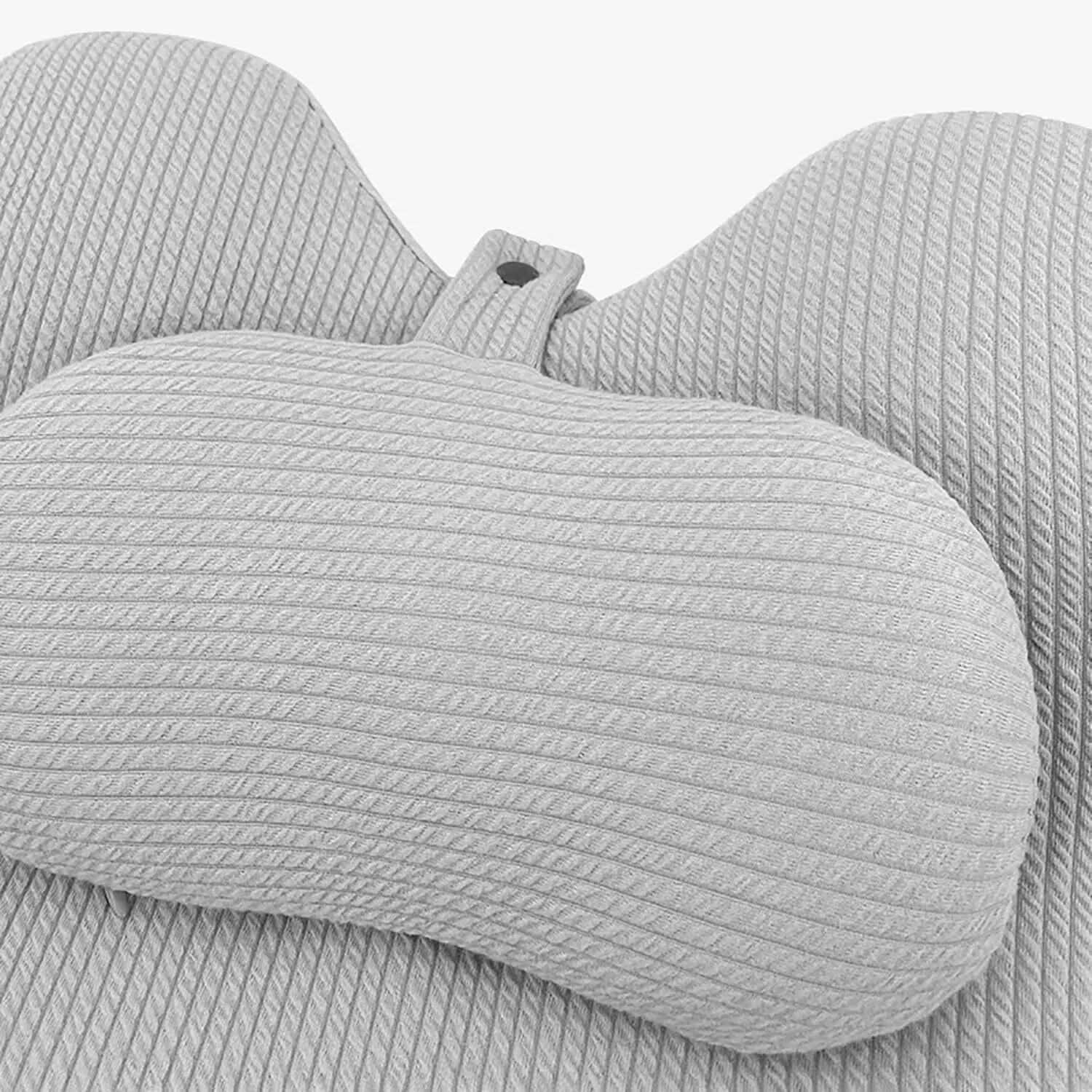 ShadeMart Grey Adult Ergonomic Memory Foam Bed Triangle Wedge Pillow Headboard with Face Down Massage Prone Pillow Function for Reading, with Washable Cover