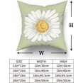 thumbnail image 2 of Spring Summer Pillow Covers 18x18 in Sage Green Daisy Floral Couch Pillow Cases Set of 2 Flower Bloom Farmhouse Throw Pillows Spring Decor for Room Bedroom Coushion Outdoor, 2 of 6