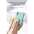 thumbnail image 6 of Kickstand Case Compatible with iPhone 12 Pro Max, Soft Silicone Protective Case Cover with 360°Rotatable Ring Holder (Green, iPhone 12 Pro Max), 6 of 14