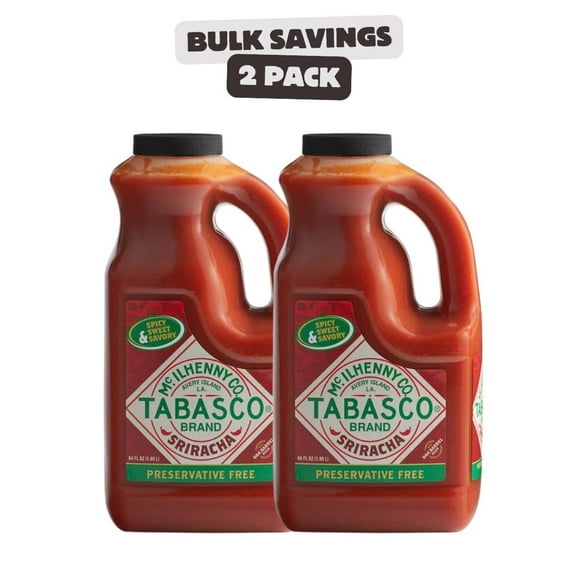 TABASCO® 64 fl. oz. Sriracha Hot Sauce - 2/Case