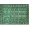 thumbnail image 1 of Ahgly Company Indoor Rectangle Persian Turquoise Blue Traditional Area Rugs, 7' x 9', 1 of 4