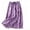 Purple, variant on Unir Women Classic Small Gingham Check Flowy Linen Blend Midi Skirt Drawstring Elastic Waist Casual Long Bottom 1PC M-XXL Plus Size Friendly