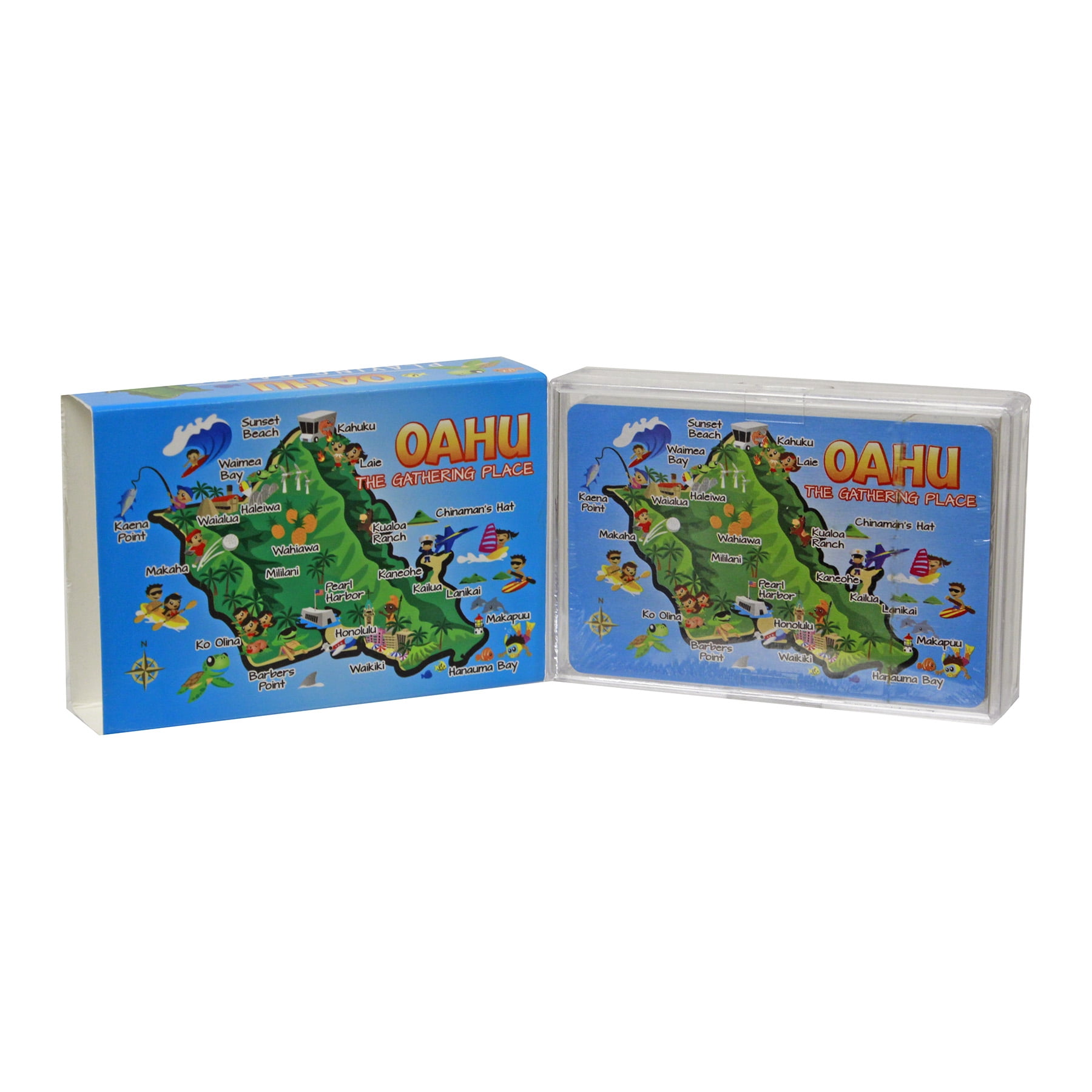 The Islander Group Hawaii Playing Cards Oahu Fun Map