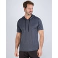 thumbnail image 2 of Real Essentials 3 Pack: Men's Dry Fit Short Sleeve Active Athletic Hoodie Pullover Sweatshirt (Available in Big & Tall), 2 of 7