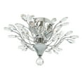 thumbnail image 3 of CWI Lighting Ivy 3 Light Drum Shade Metal Flush Mount in Chrome, 3 of 6
